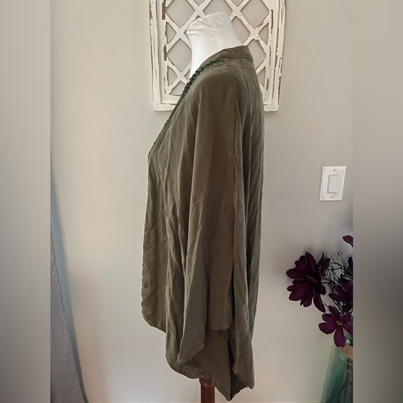Free People Catalina Kimono In Olive / Army Green OS - Picture 3 of 12